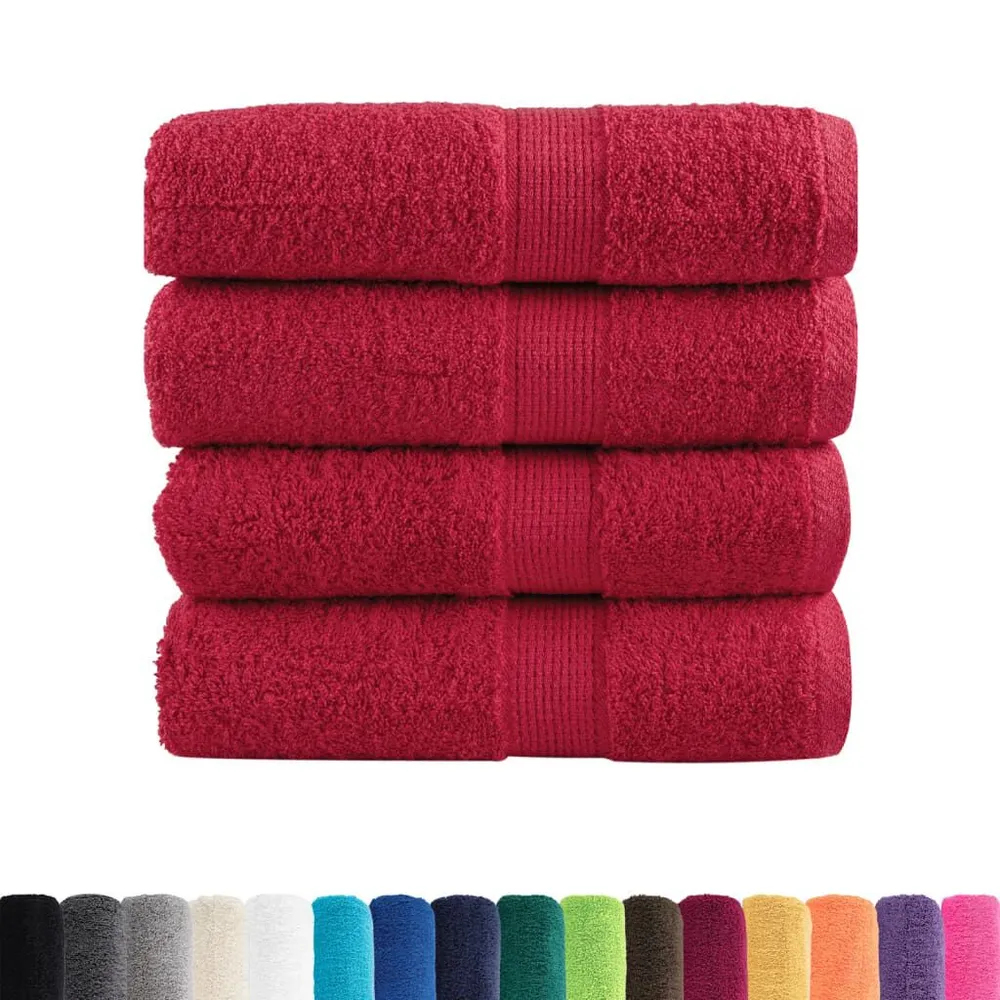 Gastendoekjes SOLUND 4 st 600 g/m² 30x30 cm rood