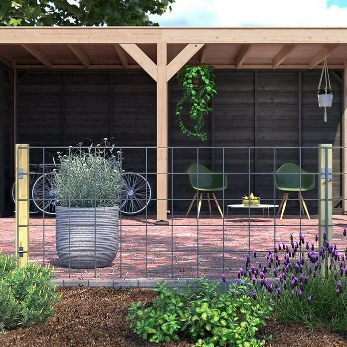 Outdoor Life Products Gaashekwerk Grenen - 360 x 85 cm, Groen