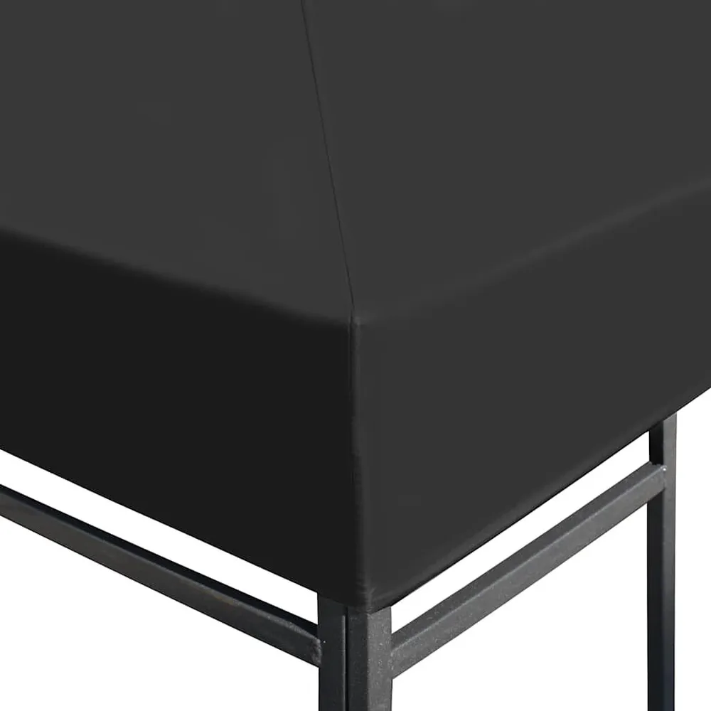 Prieeldak 310 g/m² 4x3 m grijs