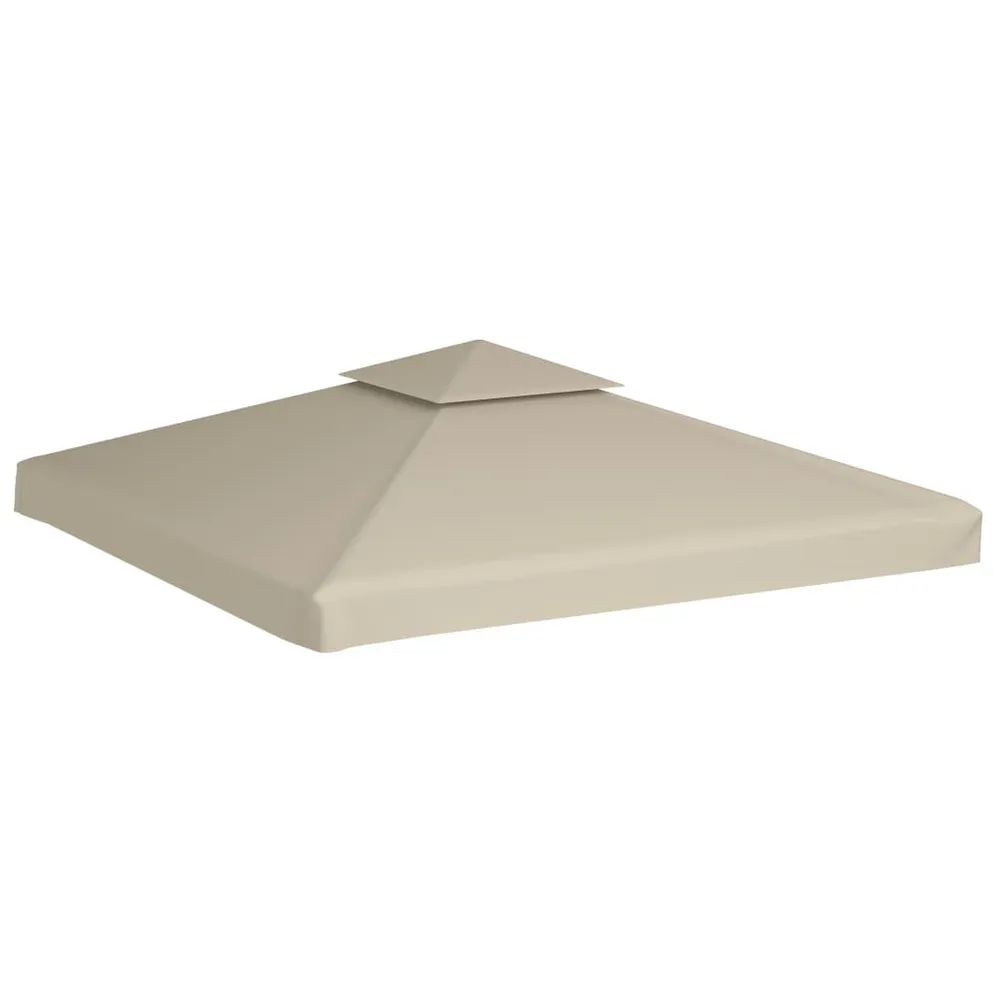 Vervangend tentdoek prieel 310 g/m² 3x3 m natuurtint