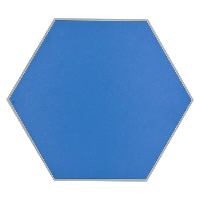 Zelfklevend mozaïek Zeshoek Uni SAMT CHA3B - 15,2 x 17,2 cm, Vinyl, Blauw