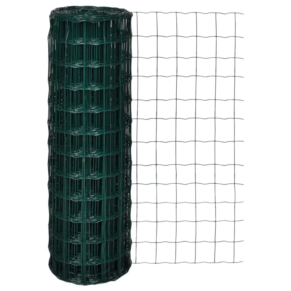 Euro hek 10x1,2 m staal groen