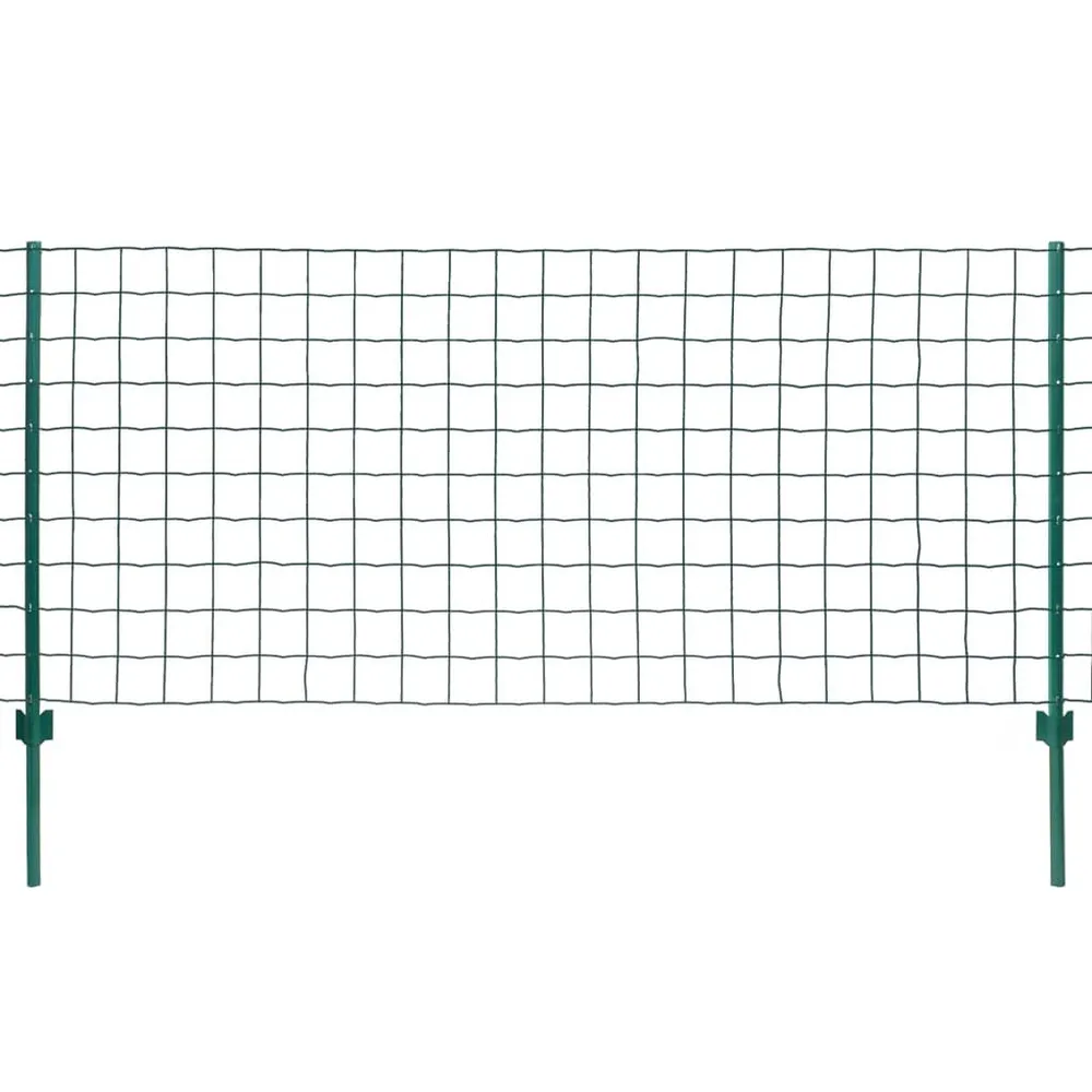 Euro hek 20x1,2 m staal groen
