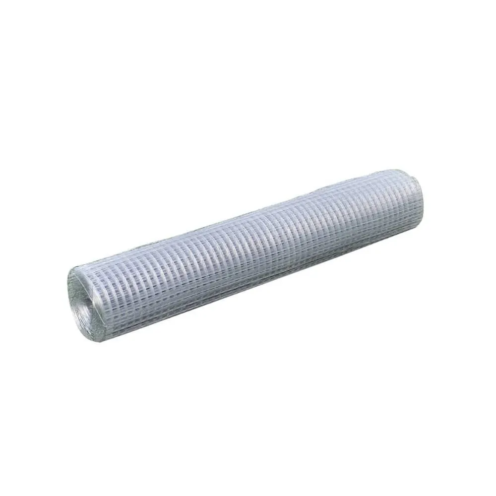 Kippengaas 25x1 m gegalvaniseerd staal zilverkleurig
