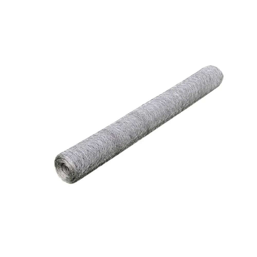 Kippengaas 25x1 m gegalvaniseerd staal zilverkleurig