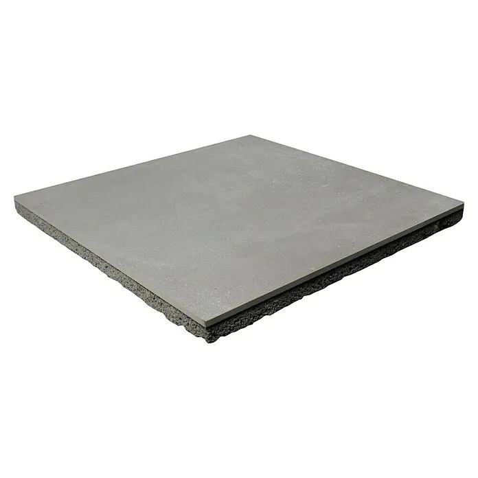 Terrastegel Superieur keramiek op beton - 60 x 60 x 4 cm, Manhattan Soho Grijs