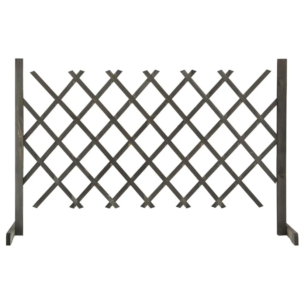 Tuinlatwerk 120x90 cm massief vurenhout grijs