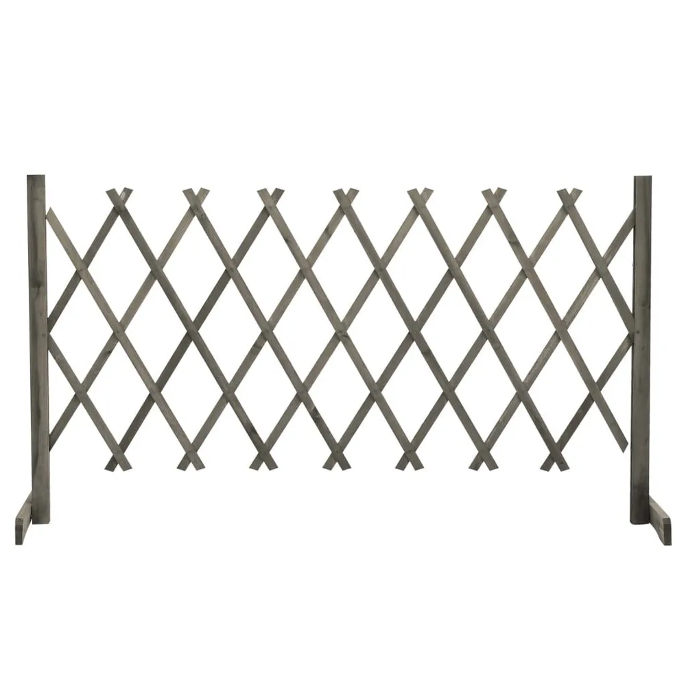 Tuinlatwerk 150x80 cm massief vurenhout grijs