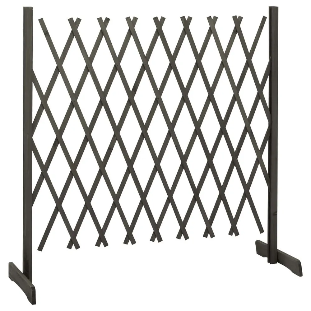 Tuinlatwerk 180x100 cm massief vurenhout grijs