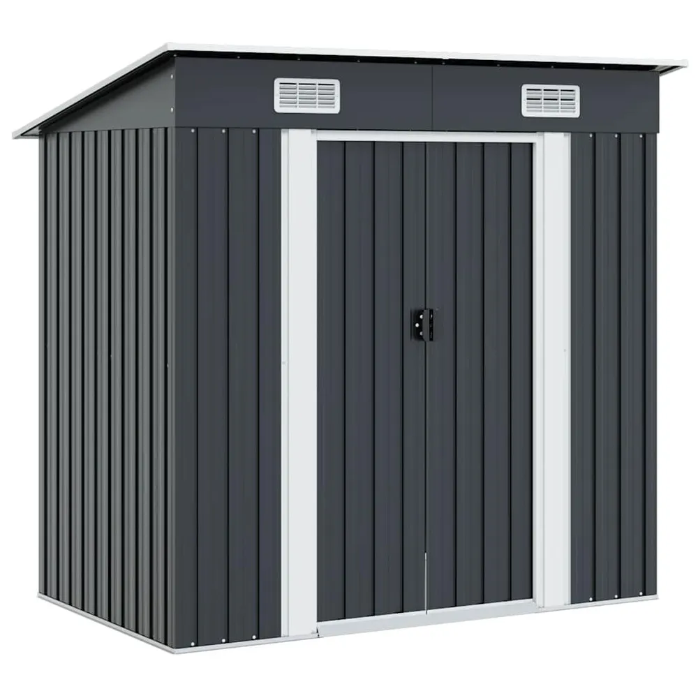 Tuinschuur staal antraciet