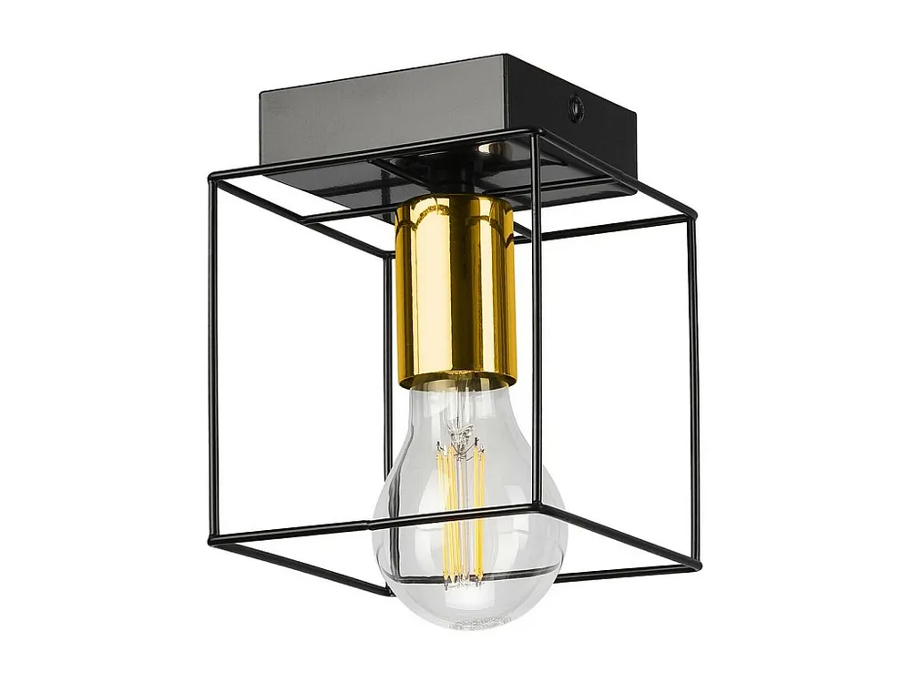 Premium LED Plafondlamp Mika, Zwart, 17x13x13 cm, EPIKASA