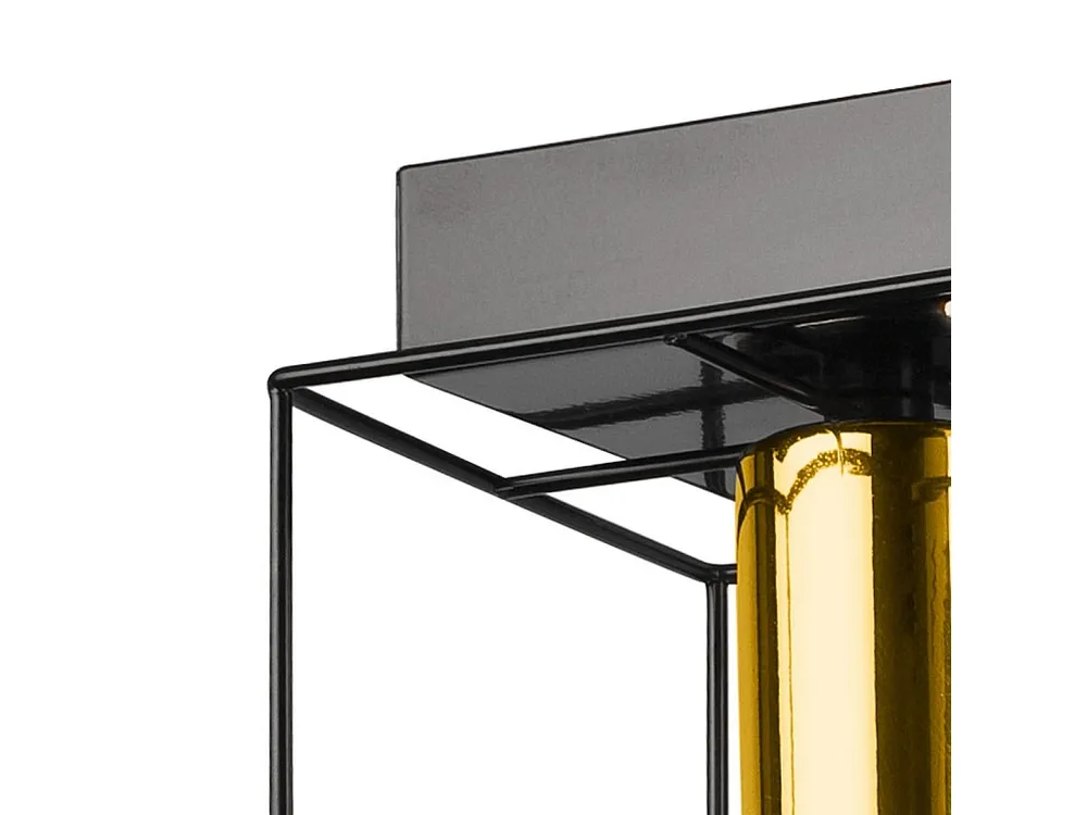 Premium LED Plafondlamp Mika, Zwart, 17x13x13 cm, EPIKASA