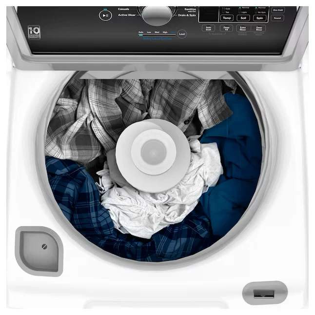 GE 4.5-cu ft High Efficiency Agitator Top-Load Washer ivoor