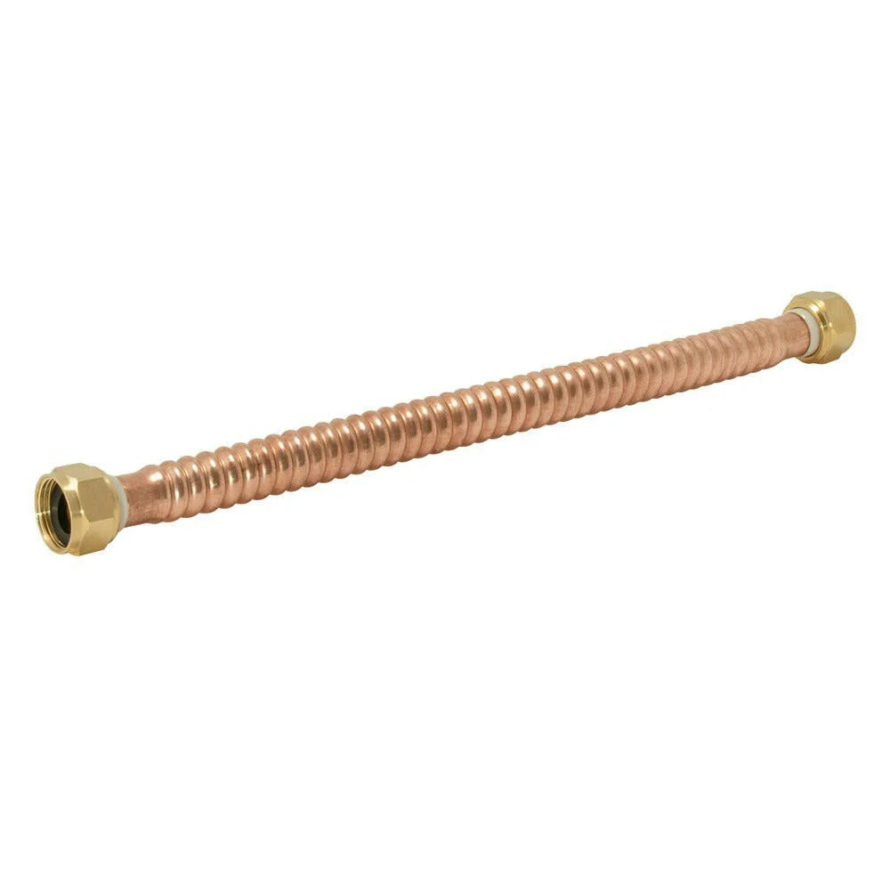 Eastman 3/4″ Corrugated Rood koper Water Heater Connector – 24″ Length