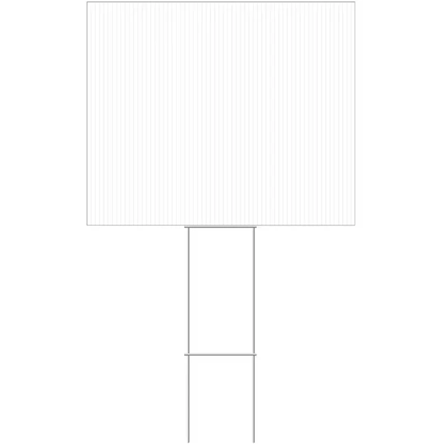Hillman 24- x 20- Corrugated Kunststof Blank Sign