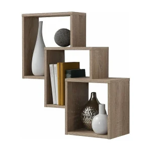 RVS Gegalvaniseerd Wandplank met 3 compartimenten L64 cm - Fibi