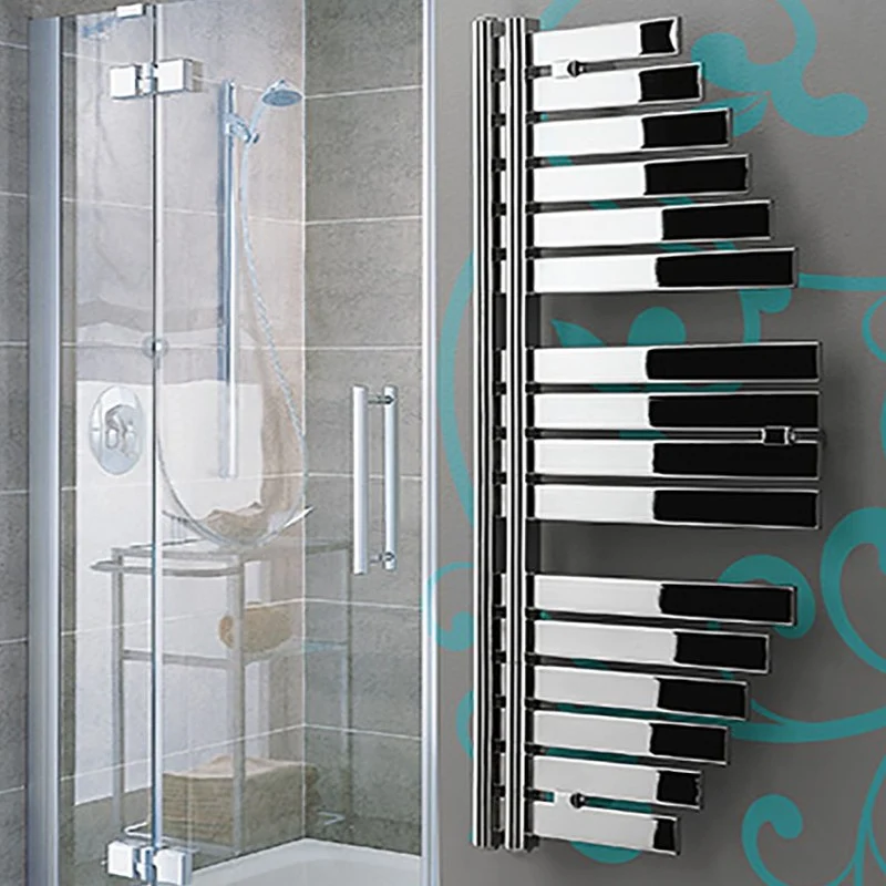 Towel warmer radiator Lazzarini Spinnaker chroom 1460x547 center distance 50
