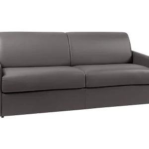 Vierzits express bedbank 22 cm Kunstleer Grijs CALIFE | Inclusief Draagtas