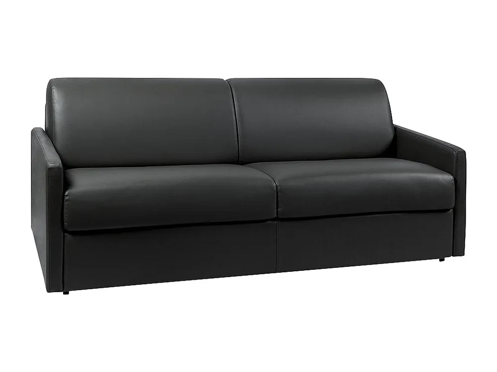 Vierzits express bedbank 22 cm Kunstleer Zwart CALIFE | Inclusief Draagtas
