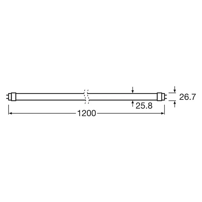 Osram Led tl-buis Fluora - Lengte: 120 cm, 1.150 lm, G13 met Starter en Condensator
