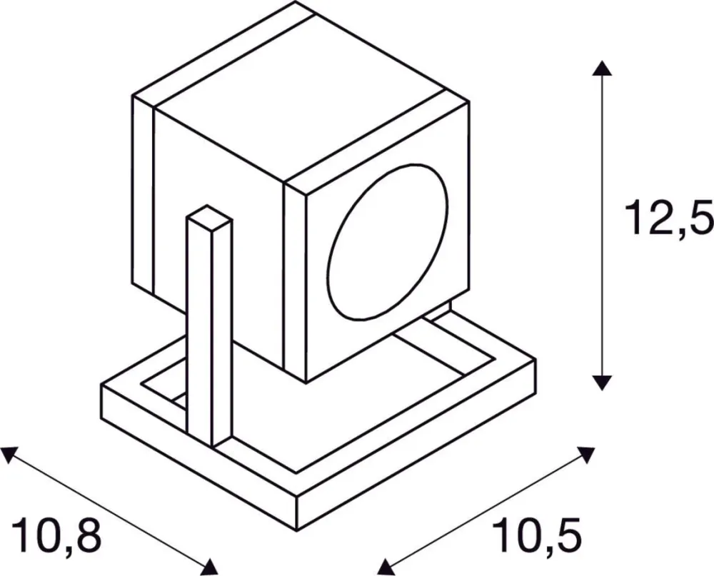 SLV Buitenlamp CUBIX IP44 Antraciet