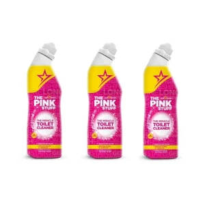 Pink Stuff - 3x 750 ml - Wonder Toilet Cleaner - Wonder Cleaning Product - Miracle Cleaner