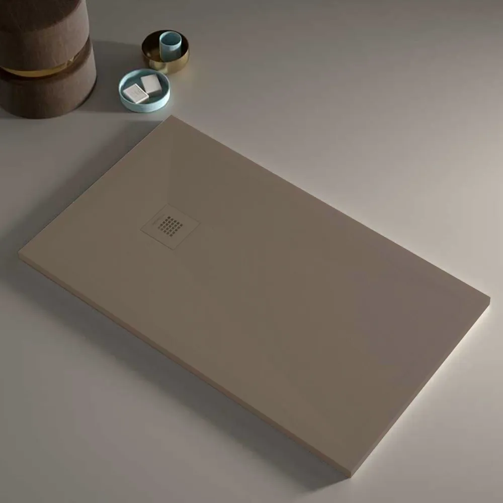 Shower tray resin model Plus 70x170cm taupe slate