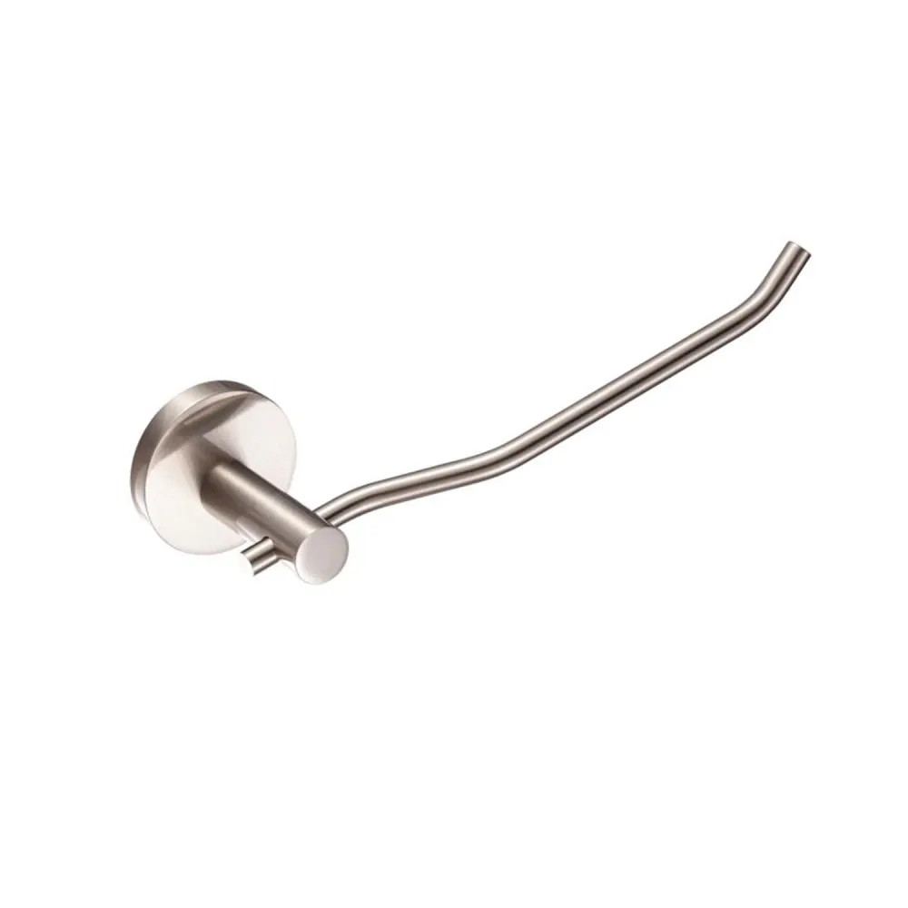 Arte series single attachment toilet paper holder brushed nickel geel koper