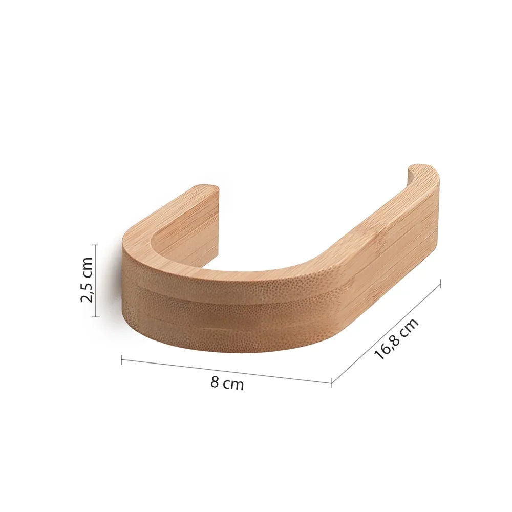 Bamboo toilet paper holder Gedy Himalaya series - Natural