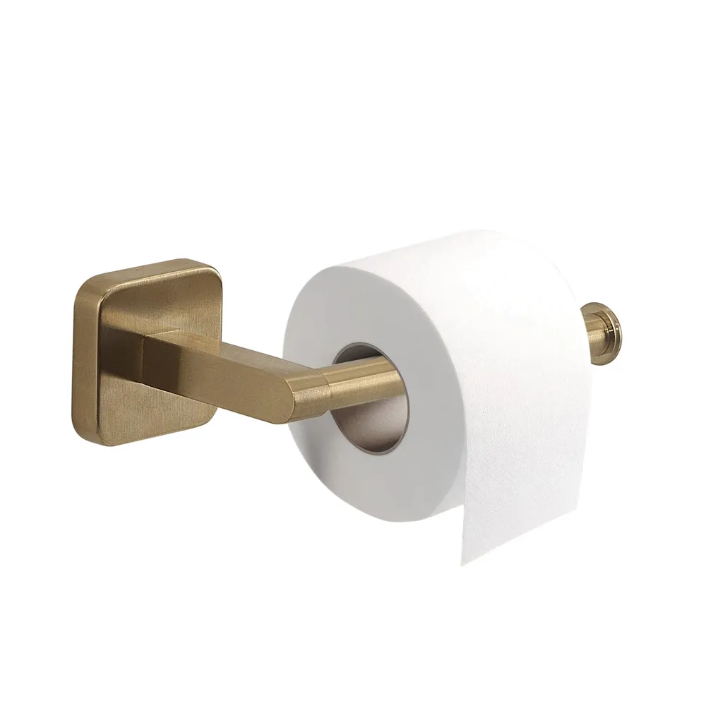 Douchegordijn Rail Gedy Tonga model toilet paper holder 14.3x6.9xH4.7 cm - Matte Gouden
