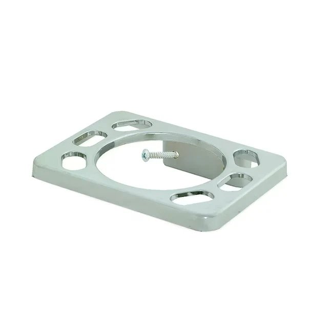 EZ-FLO 4-Piece Verchroomd Decorative Bathroom Hardware Set Towel Bar and Toilet Paper Holder
