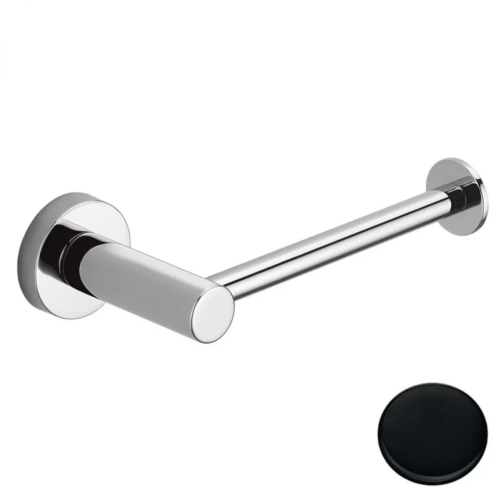 Reversible toilet paper holder matte black geel koper Plus collection Colombo Design