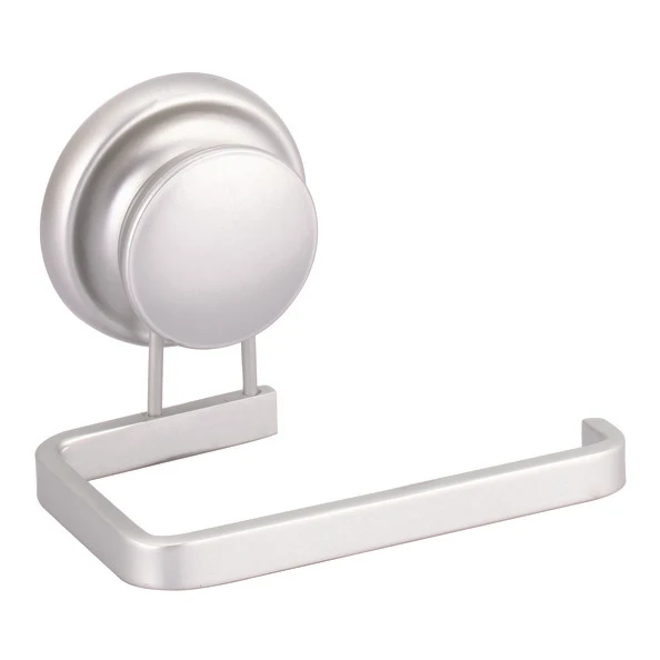Toilet paper holder suction cup gray lichtmetaal