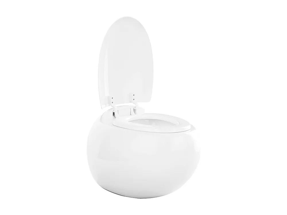 Hang-wc van wit keramiek met geruisloze wc-bril, HURO II