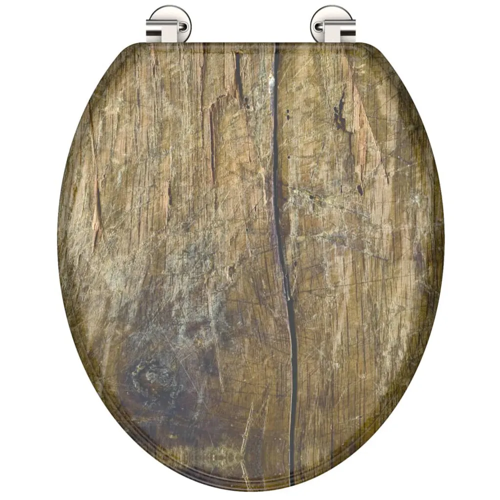 SCHÜTTE Toiletbril EENKLEURIG WOOD MDF met print