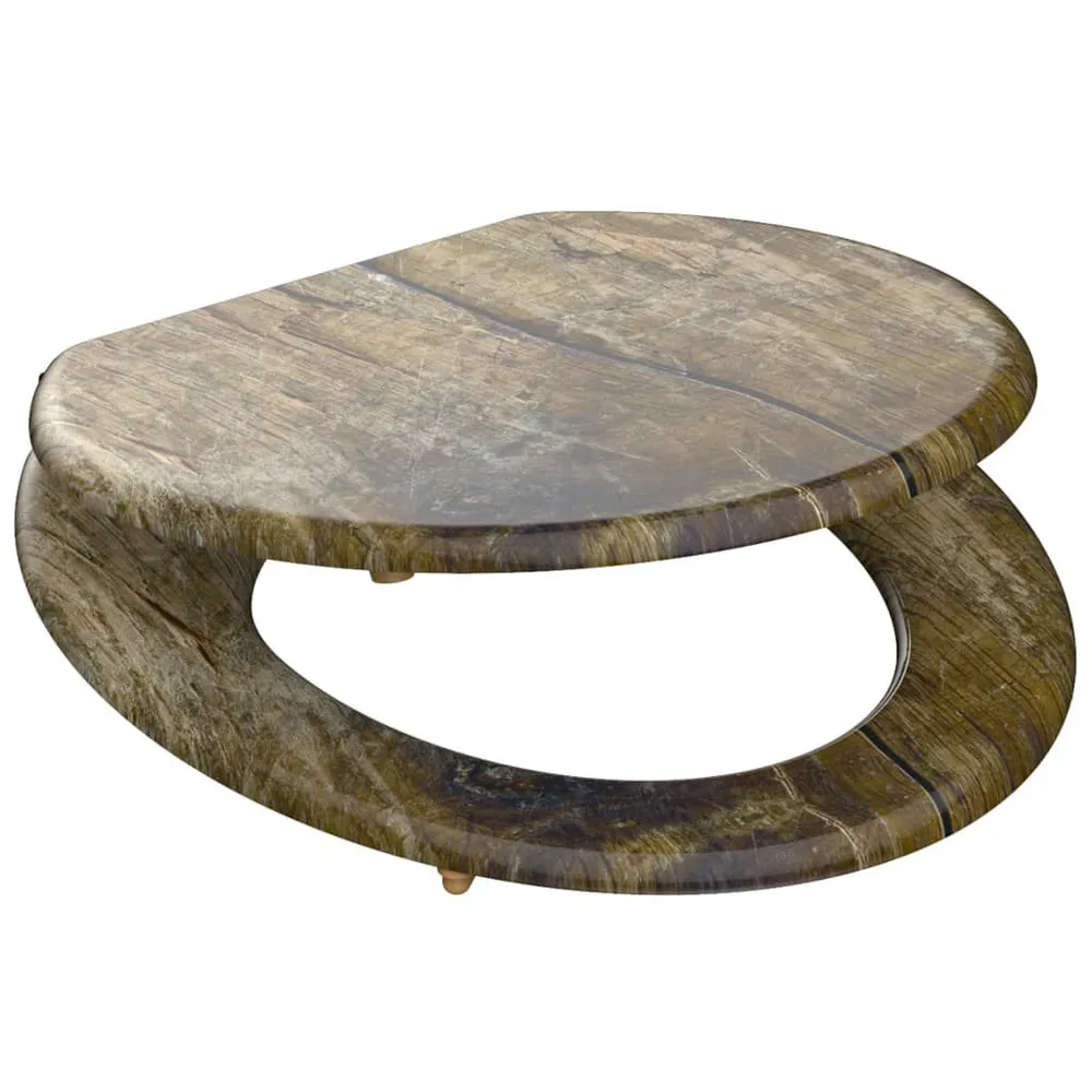 SCHÜTTE Toiletbril EENKLEURIG WOOD MDF met print