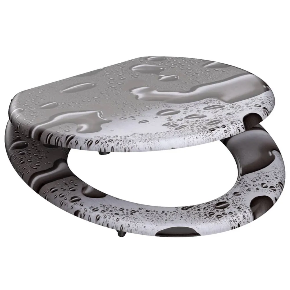 SCHÜTTE Toiletbril GREY STAAL MDF