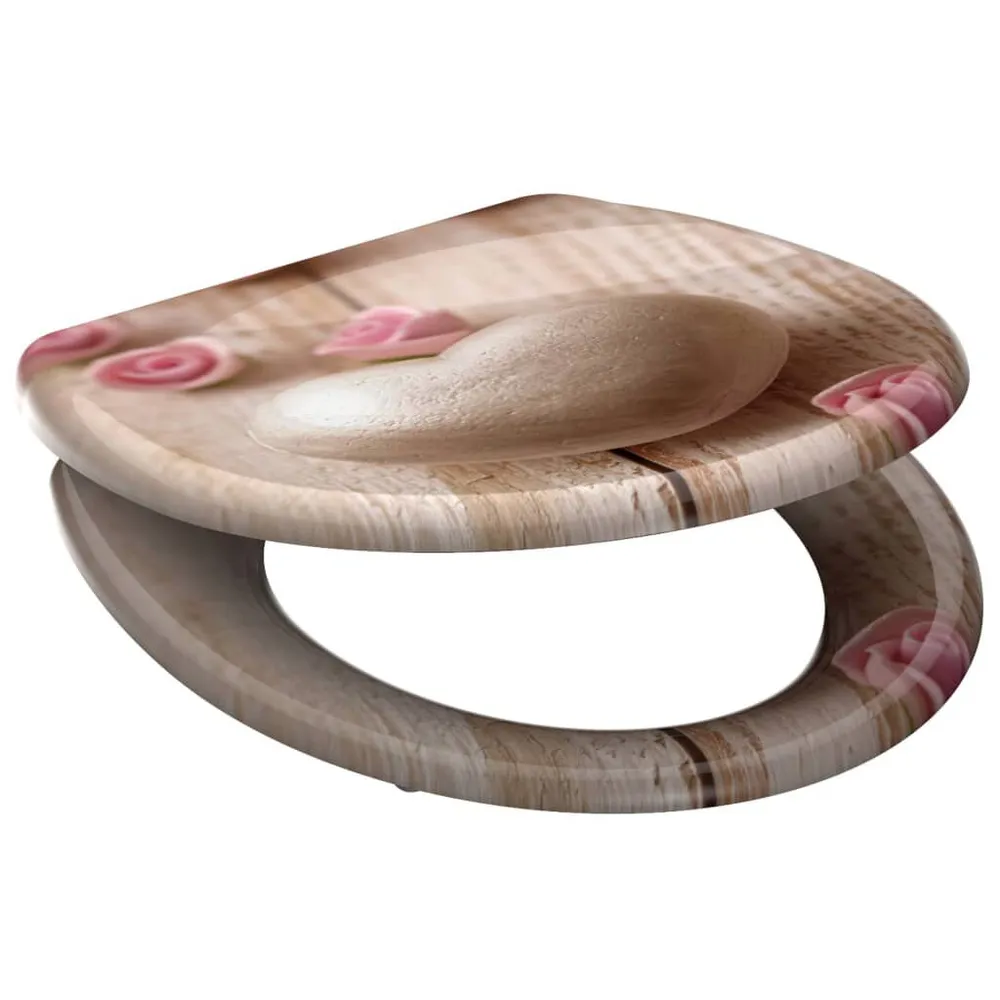 SCHÜTTE Toiletbril met soft-close ROMANTIC duroplast met print