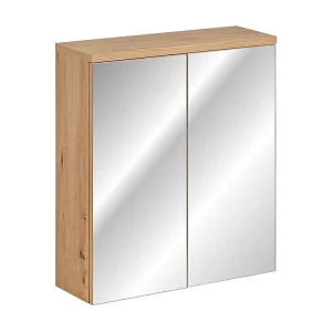 Spiegelkasten SAMOA MC60 2D 60x20x69 Lichtbruin