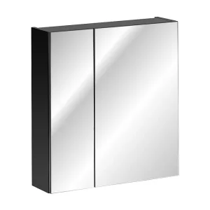 Spiegelkasten SANTA FE MC60 2D 60x17x65 Zwart