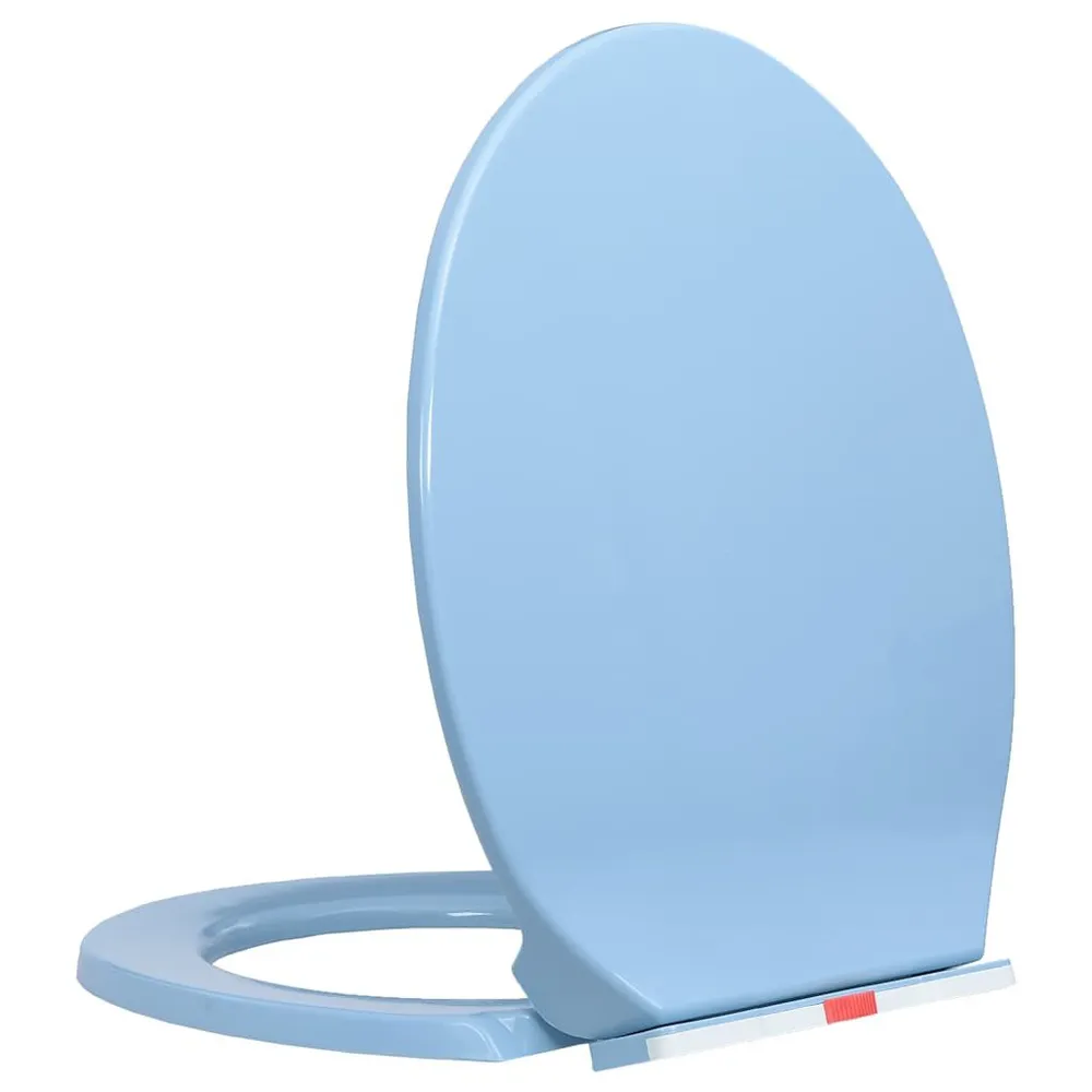 Toiletbril soft-close en effortless vrijgave ovaal blauw