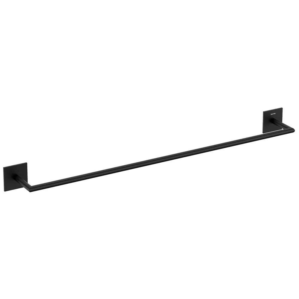 Stick collection painted brass adhesive towel holder Cosmic - 60 cm - Zwart