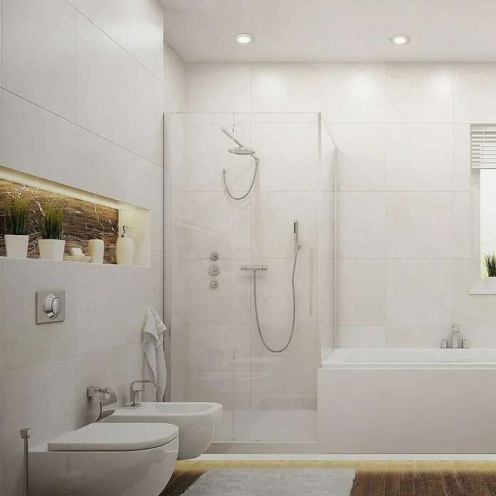 Briloner Led-inbouwspotset - Ø x h: 90 cm x 25 mm, Chroom, 3 st., Gastvrij wit