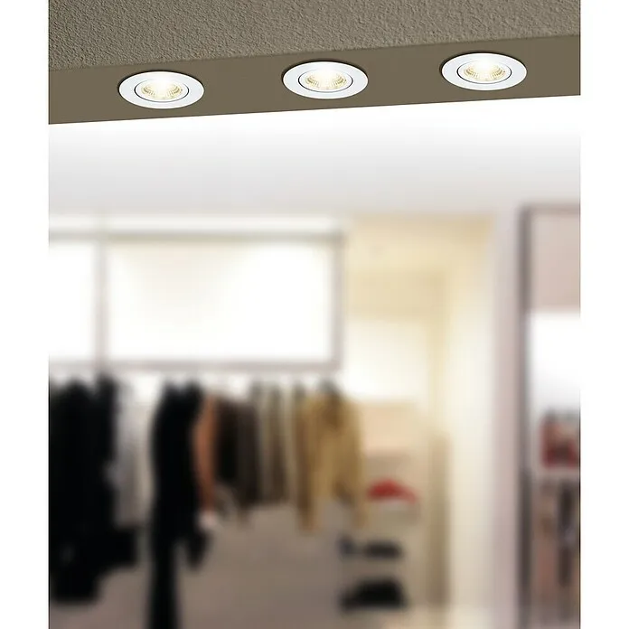 Eglo Led-inbouwverlichting Saliceto - Gastvrij wit, Diameter: 8,8 cm, Wit, 1 st.