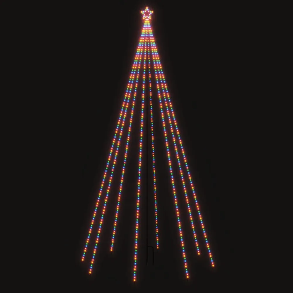LED-kerstboom Binnen Buiten 800 LEDs kleurrijk 5 m