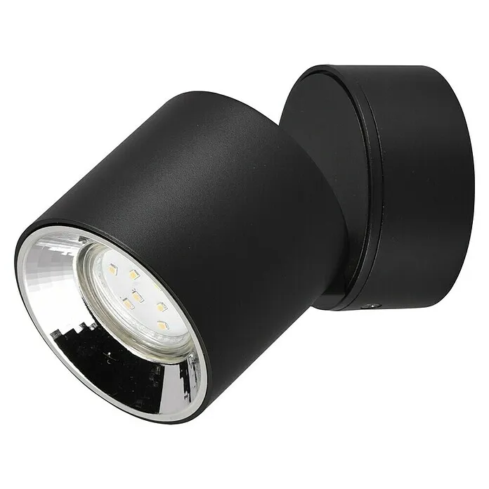 Trio Lighting Plafondspot Guayana - 10 W, l x b x h: 8 x 8 x 12 cm, Zwart, Zwart, Aantal lichtbronnen: 1 st.