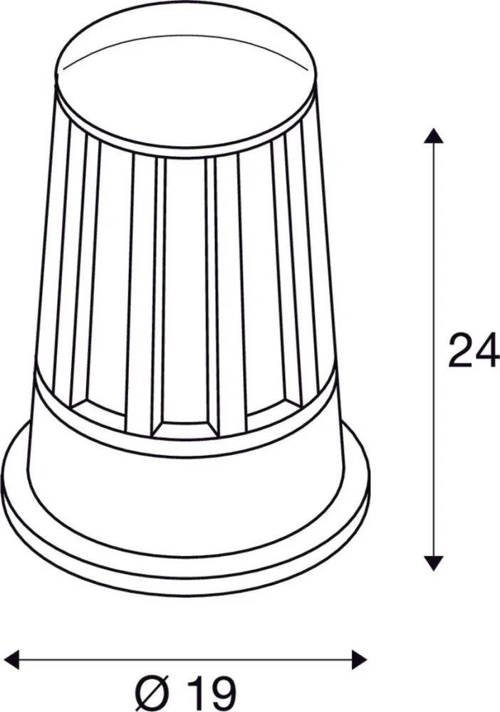 SLV Buitenlamp CONE IP54 Antraciet