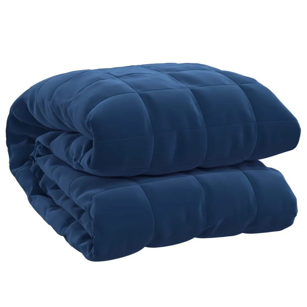 Professionele Kwaliteit Verzwaringsdeken 135x200 cm 6 kg stof blauw