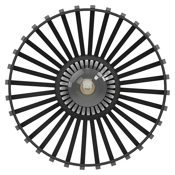 Eglo Plafondlamp, rond MOGANO 3 - 40 W, Ø x h: 28 x 18 cm, Zwart, E27