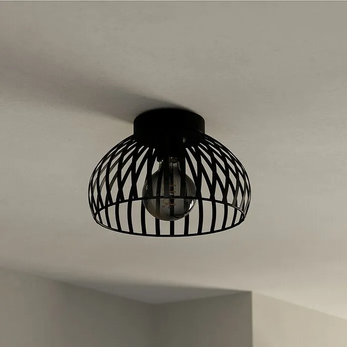 Eglo Plafondlamp, rond MOGANO 3 - 40 W, Ø x h: 28 x 18 cm, Zwart, E27
